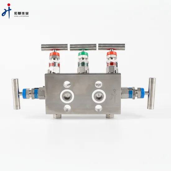 Hongji Stainless Steel 5 Valves Manifolds Rosemount Type Integral Manifolds