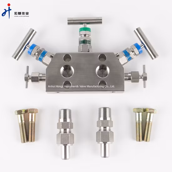 Rosemount 305 Specialized Stainless Steel Inline Three-Valve Manifold, Made of 316 Ss.