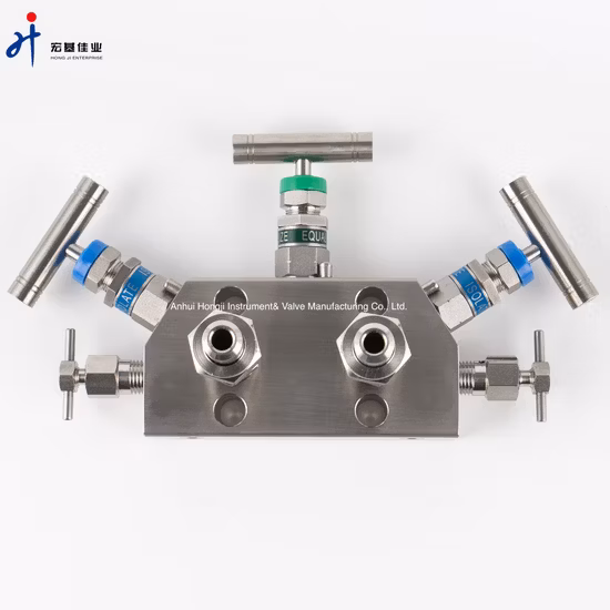 Rosemount 305 Specialized Stainless Steel Inline Three-Valve Manifold, Made of 316 Ss.