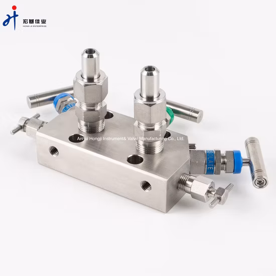 Rosemount 305 Specialized Stainless Steel Inline Three-Valve Manifold, Made of 316 Ss.